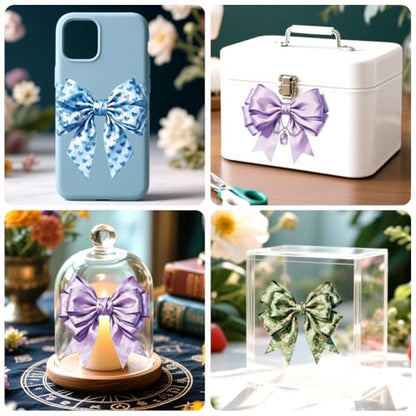 Peacoblue Bows Rub On Transfers for Craft, Transfer Sticker - style: Bows