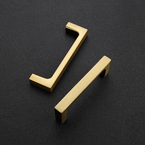Ravinte Brushed Brass Solid Pulls Cabinet Handles 3 Inch 30 Pack - size: 3 Inch Hole Center