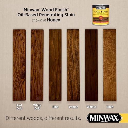Minwax 700494444 Wood Finish, Honey, 1 Quart - color: Honey, size: 0.25 Gallon