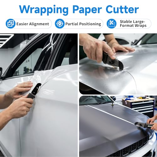 TECKWRAP Vinyl Backing Cutter Knife for Car Wrap, Wallpaper with 10 Blades
