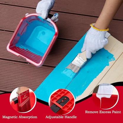 Mister Rui 23 Pack 4 Inch Paint Bucket with 12 Liners