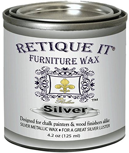 Retique It by Renaissance Furniture, 4.2 oz, Silver Wax - color: Silver