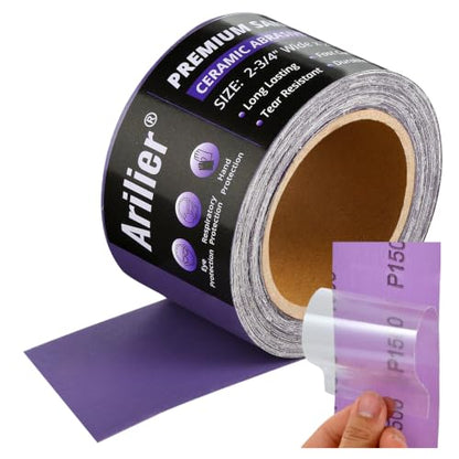 1500 Grit Purple Film Ceramic PSA Longboard Sandpaper 20 Yard Roll - size: 1500 Grit