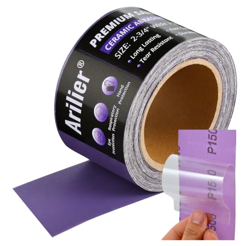 1500 Grit Purple Film Ceramic PSA Longboard Sandpaper 20 Yard Roll - size: 1500 Grit