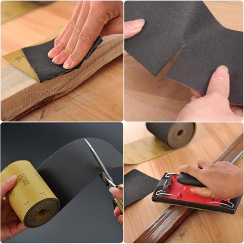 MAXMAN 1200Grit Sandpaper Roll,Silicon Carbide,Longboard Sandpaper for Wood - style: 1200 Grit
