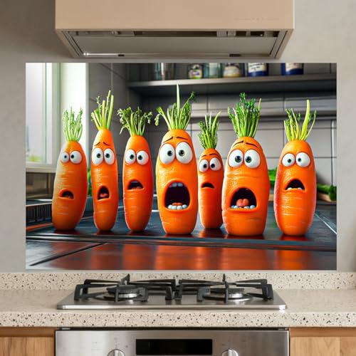 Nuxovilar Peel and Stick Backsplash, 11.8" x 35.4" 2 Panels (1 Set) - color: L-funny Carrot