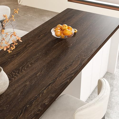 Extra Wide Wood Contact Paper Rustic Brown Wood Grain Wallpaper - size: 32" x 118"
