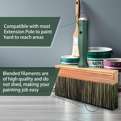 King Origin Deck Stain Brush, 9 Inch Deck Paint Brush - size: 9-Inch