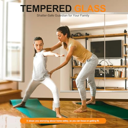 Delma Home Gym Mirror, 54''x30''x2PCS Silver - size: 54''x30''x2PCS