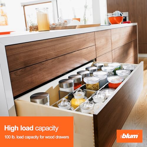 Blum Tandem Plus BLUMOTION Soft-Close Undermount Slides Kit, 18 in, 2-Pack - size: 2 Kits