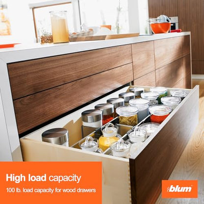 Blum Tandem Plus BLUMOTION Soft-Close Undermount Slides Kit, 18 in, 2-Pack - size: 2 Kits