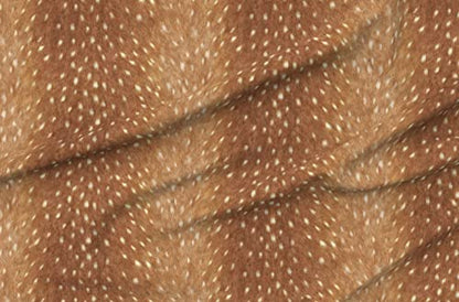 Spoonflower Fabric Faux Deer Hide Fawn Spots on Upholstery Velvet - size: Yard