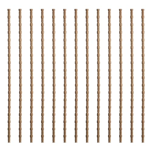 Nsrisml 13 Pcs 15.75 Inch Unfinished 3D Wood Trim Molding, DIY Decorative Trim for Wall, Cabinet, Door, Mirror Frame, Furniture & Window（0.35“）