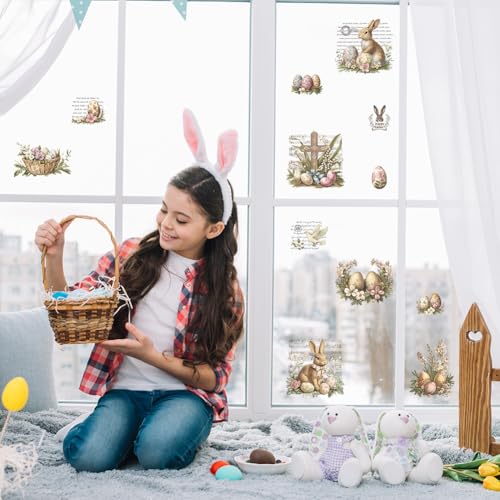 Peacoblue Vintage Easter Rub On Transfers for Furniture Craft 6"x12" - style: Vintage Easter
