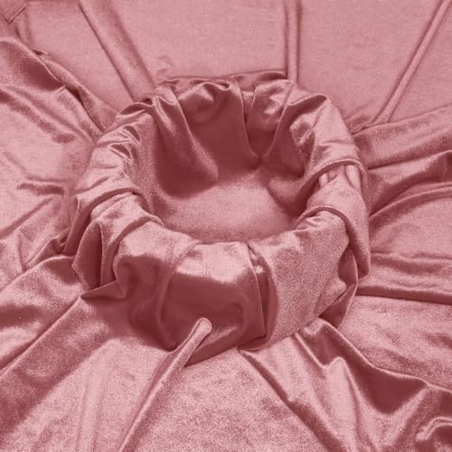 KKJIAF 5 Yard Dusty Rose Stretch Velvet Fabric 60" Wide for DIY Crafts - color: Dusty Rose, size: 5 Yard