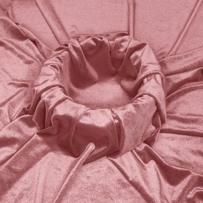 KKJIAF 5 Yard Dusty Rose Stretch Velvet Fabric 60" Wide for DIY Crafts - color: Dusty Rose, size: 5 Yard
