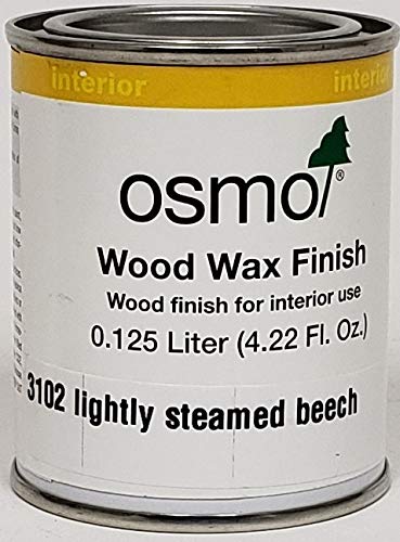 Osmo Wood Wax Finish Transparent, 3102 Lightly Steamed Beech - .125 Liter - color: Lightly Steamed Beech, size: .125 Liter