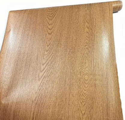 TOOLDECO Peel Stick Wood Grain Wallpaper Countertop Paper Funitures Decorative Vinyl Sticker (15.8X79Inch, Light orange shade) (15.8Inch*79Inch) - size: 15.8"W x 79"L
