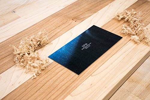 DFM Tool Works Rectangle Card Scraper - Precision Cabinet Multi-use Scraper for Woodworking, Wood Fine Finishers, Glue Scraper, Quality Handcrafted Card Shaping Tool - Made in USA, 1 Quantity - Blue - size: 0.032" x 2.5" x 5"