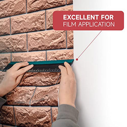 FOSHIO Wallpaper Smoothing Tools Kit, Wallpaper Tools with Squeegee Smoother, Seam Roller, Paste Brush, Wallpaper Smoothing Brush for Peel & Stick Wallpaper, Contact Paper, Window Film Application Kit - color: 02 Wallpaper Kit