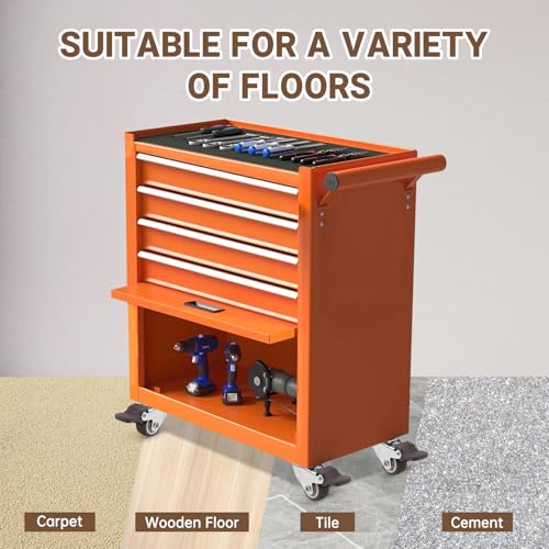 W B D WEIBIDA 1 Inch Rubber Casters Wheels for Furniture, Plate Swivel Casters Set of 4, Low Profile Casters with Brakes, Soft and Non-Skid Wheels for Bins, Bottom Storage Box, Furniture - size: 1IN TPR