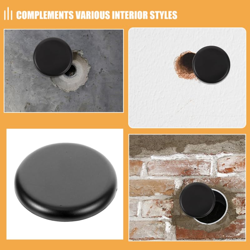 Wall Hole Cover Decorative Patch 2.36in Round Self-Adhesive Panel for Hiding Drywall Damage Wall Imperfections and Repairing Hole in No Drill Install
