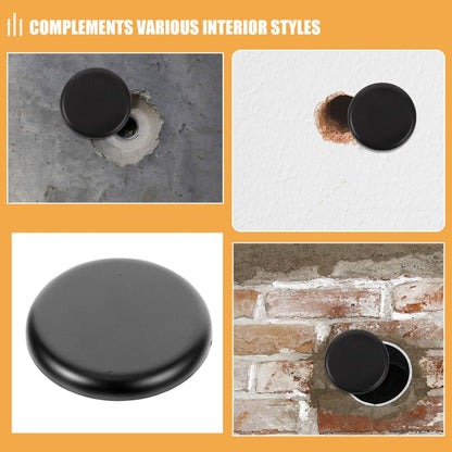 Wall Hole Cover Decorative Patch 2.36in Round Self-Adhesive Panel for Hiding Drywall Damage Wall Imperfections and Repairing Hole in No Drill Install