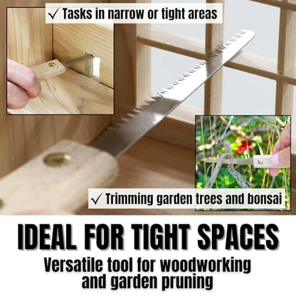 KAKURI Mini Keyhole Saw 3", Compact Craft Hand Saw for Woodworking - style: Keyhole