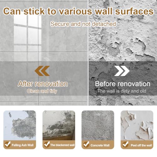 Chejiaye Peel and Stick Backsplash Tiles 10-Pack - White Geometric Self-Adhesive PVC Wall Panels, Waterproof Kitchen Backsplash Stick on Tile for Kitchen,Bathroom, Laundry Room Walls,Gray(11.8"x11.8") - color: Gray, size: 11.8" x 11.8" x 10Pack