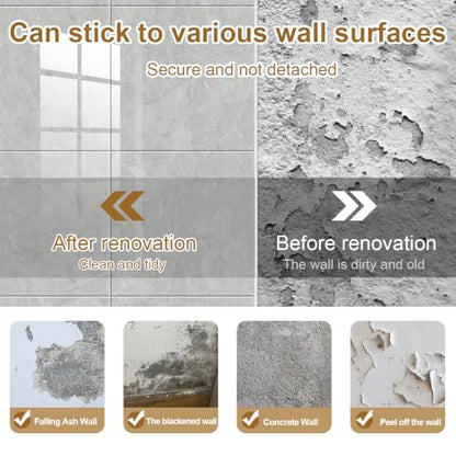 Chejiaye Peel and Stick Backsplash Tiles 10-Pack - White Geometric Self-Adhesive PVC Wall Panels, Waterproof Kitchen Backsplash Stick on Tile for Kitchen,Bathroom, Laundry Room Walls,Gray(11.8"x11.8") - color: Gray, size: 11.8" x 11.8" x 10Pack