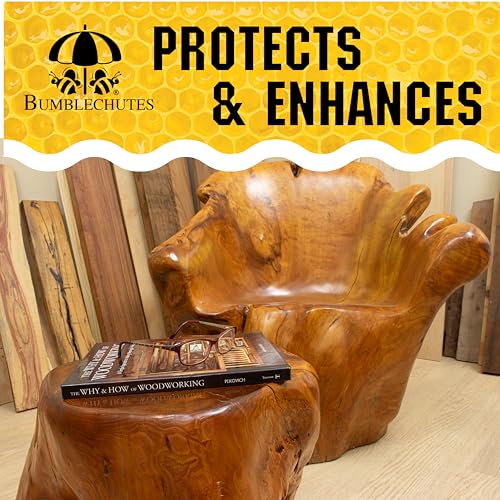 Bee’Nooba Food-Safe Wood Wax Oil – Beeswax & Tung Oil Finish 4 oz - size: 4 Ounce