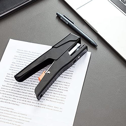 Amazon Basics Effortless Handheld Plier Stapler, 25 Sheet Capacity, Heavy Duty, Easy to Use, Black