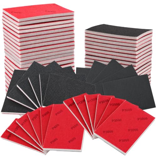 24 Pcs 3000 Grit Sanding Sponges, Wet Dry Sanding Blocks for Polishing - size: 24 PCS-3000 Grit