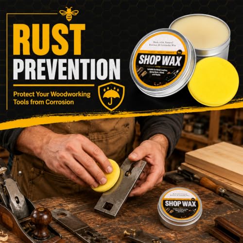 8 oz All Natura Paste Wax for Metal and Wood,Shop Wax for Workshop Tools