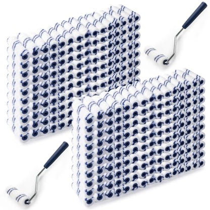 4 Inch Microfiber Paint Roller, 3/8" Nap, 300 Pack - size: 4 Inch Paint Roller Kit, 300 Pack