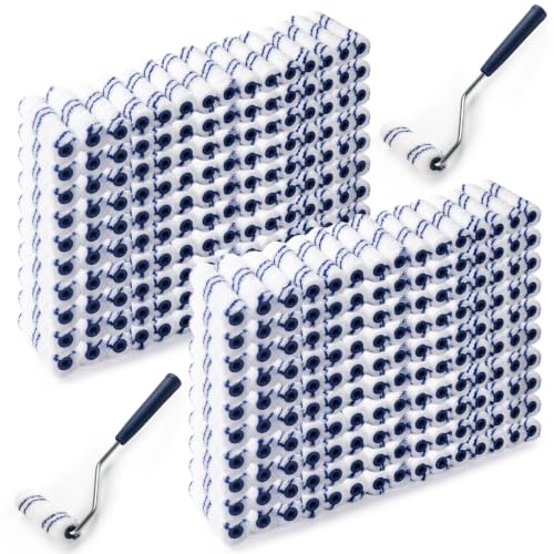 4 Inch Microfiber Paint Roller, 3/8" Nap, 300 Pack - size: 4 Inch Paint Roller Kit, 300 Pack