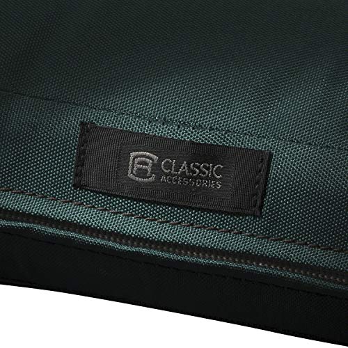 Classic Accessories 62-008-MGREEN-EC Ravenna Seat Cushion, 19x19x3 Inch (Pack of 1), Mallard Green, Chair Seat Cushion - color: Mallard Green, size: 19"W x 19"D x 3"Thick