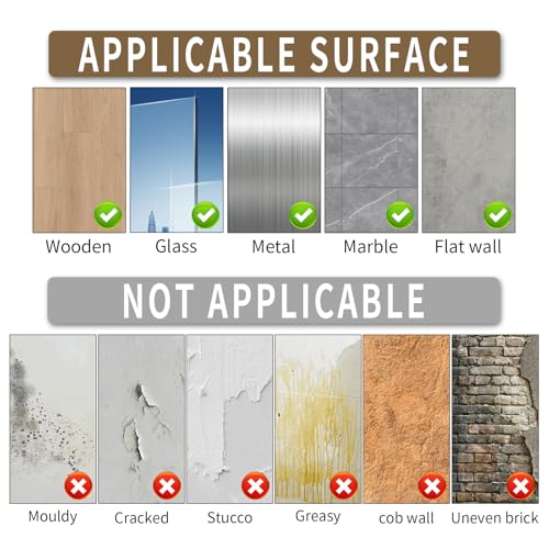 10 Sheets Peel and Stick Backsplash for Kitchen 12"X12" Renter Friendly Backsplash Back Splash Adhesive Subway Wall Tile Flat Vinyl Sticker for Bathroom Brown Marble B (Not 3D Tile)
