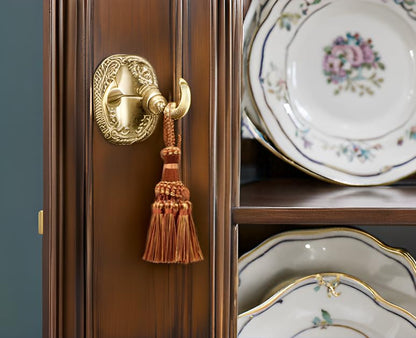 DÉCOPRO Noblesse Collection Elegant Hand Crafted 4" (10cm) Key Tassel (NKT) Toffee Brown Multicolor #08 (Light Brown Chocolate Brown) Individually Sold - color: Toffee Brown Multicolor (Color# 08)