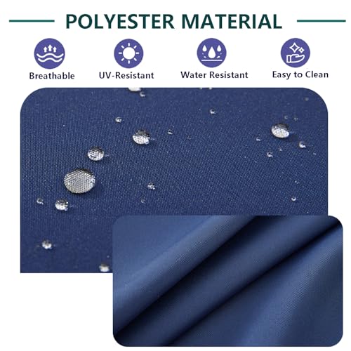 FLYMEI Patio Cushion Covers 31.5x31.5x4, Navy Blue, 1Packs - color: Navy Blue, size: 31.5x31.5x4-1Packs-Cover Only