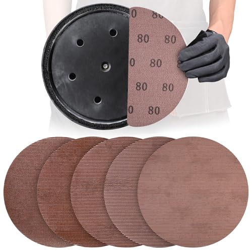 25 Pcs 9 Inch Mesh Sanding Disc Assortment for Drywall Sander - style: 9 Inch