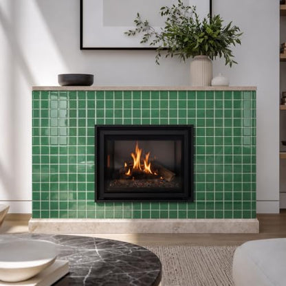 COMSTICKC Thicker Peel and Stick 3D Backsplash Tiles Kitchen Bathroom - color: Green - 3