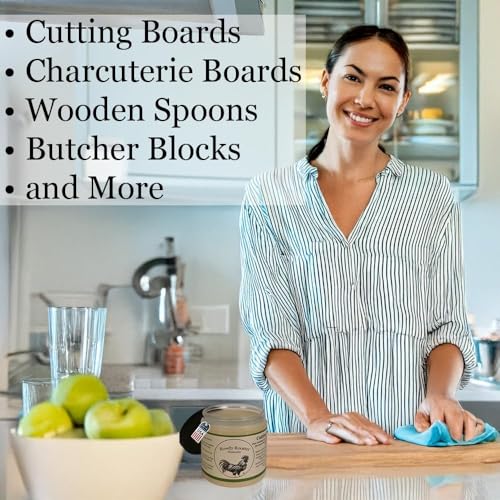 Cutting Board Gel, Beeswax & Mineral Oil, Citrus, 8 fl.oz + Brush Set - size: 8 Fl Oz + Brush Set