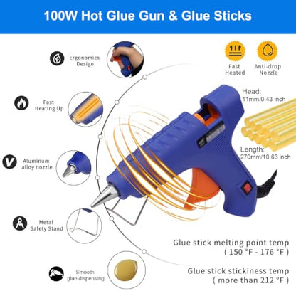 109PCS Dent Removal Kit with T-Bar Slide Hammer & Bridge Puller for Cars - size: Dent Puller Kit-109 Pack