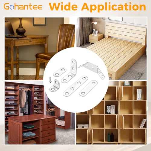350Pcs Universal Furniture Corner Connectors with Screws