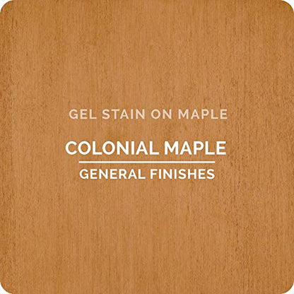 General Finishes Oil Base Gel Stain, 1 Pint, Colonial Maple - color: Colonial Maple, size: 1 Pint