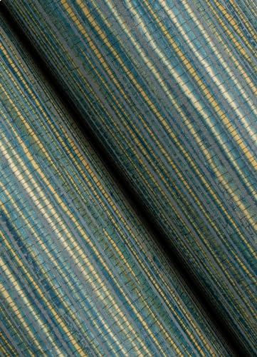 RoomMates Teal Dimensional Grasscloth Peel and Stick Wallpaper - color: Teal