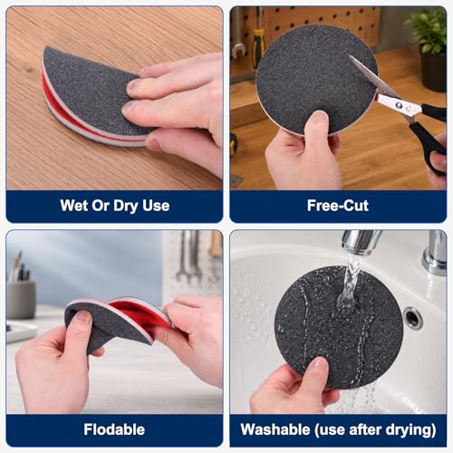 10Pcs 3 Inch Hook and Loop Sponge Sanding Disc, 400 Grit - size: 3 Inch 400 Grit