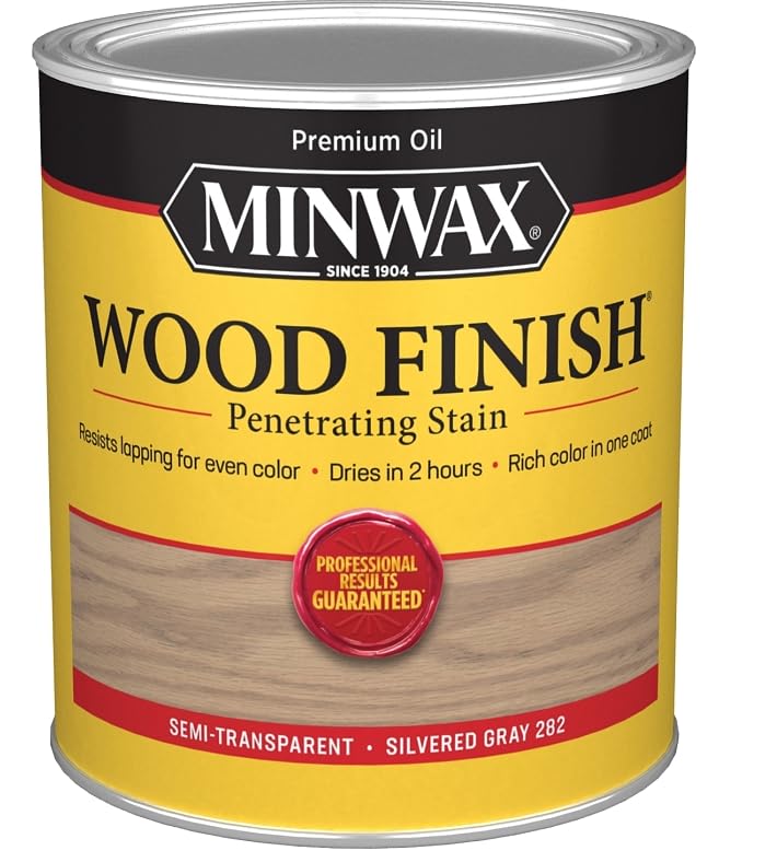 Minwax Wood Finish, Silvered Gray, 1 Quart - color: Silvered Gray, size: 0.25 Gallon