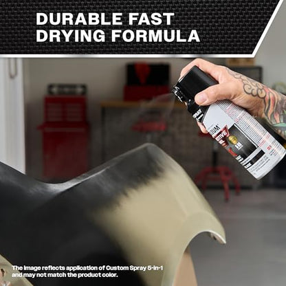 Rust-Oleum 2X Automotive Enamel 5-in-1 Spray Paint, Ultra Matte Black - color: Ultra Matte Black, size: 12 Ounce (Pack of 6)